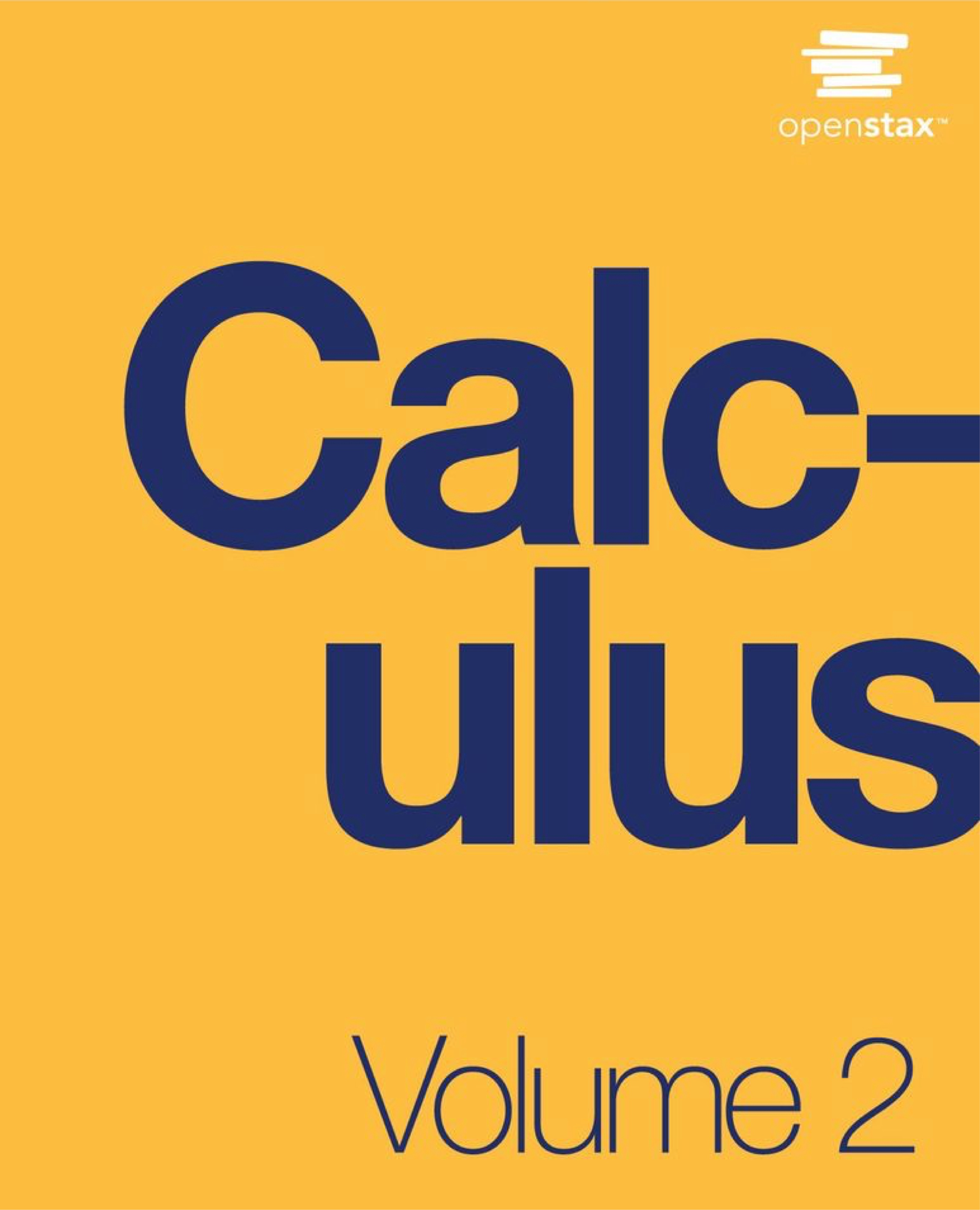 Open Stax Calculus volume 2, cover